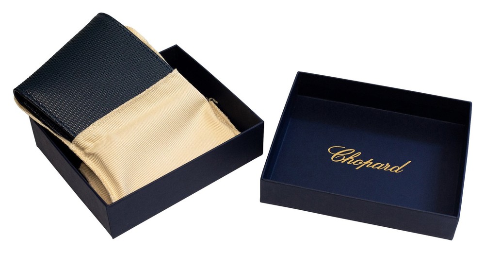 Chopard Classic Blue Leather Unisex Coins Wallet 95012-0380