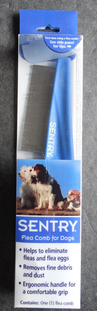 Sentry Flea Comb for Dog Blue