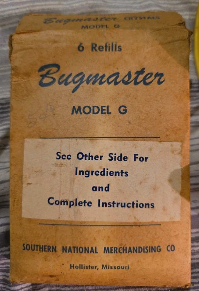 Vtg Bugmaster Model G Small Bug Zapper UNTESTED Pottery Made in Holllister MO