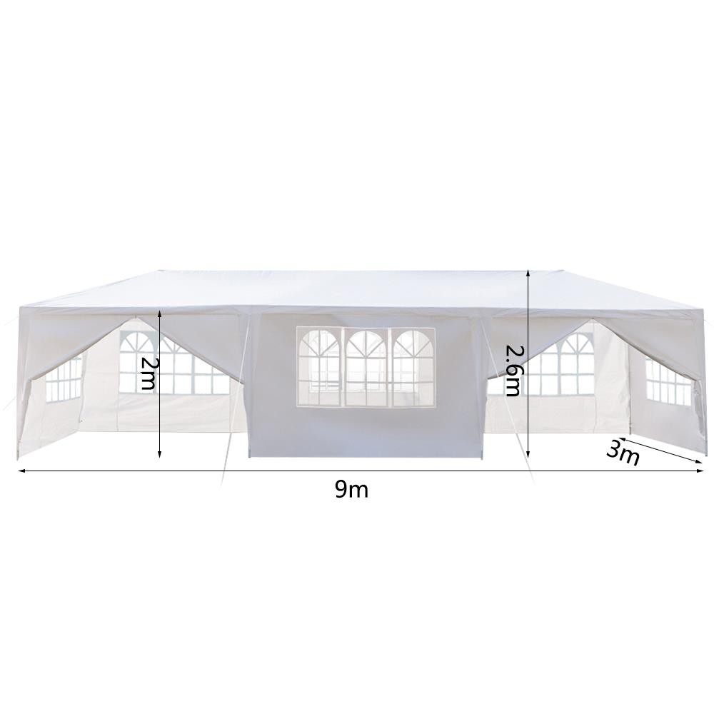 New 10'x30'Canopy Party Outdoor Wedding Tent Gazebo Pavilion Cater Events 8 Wall