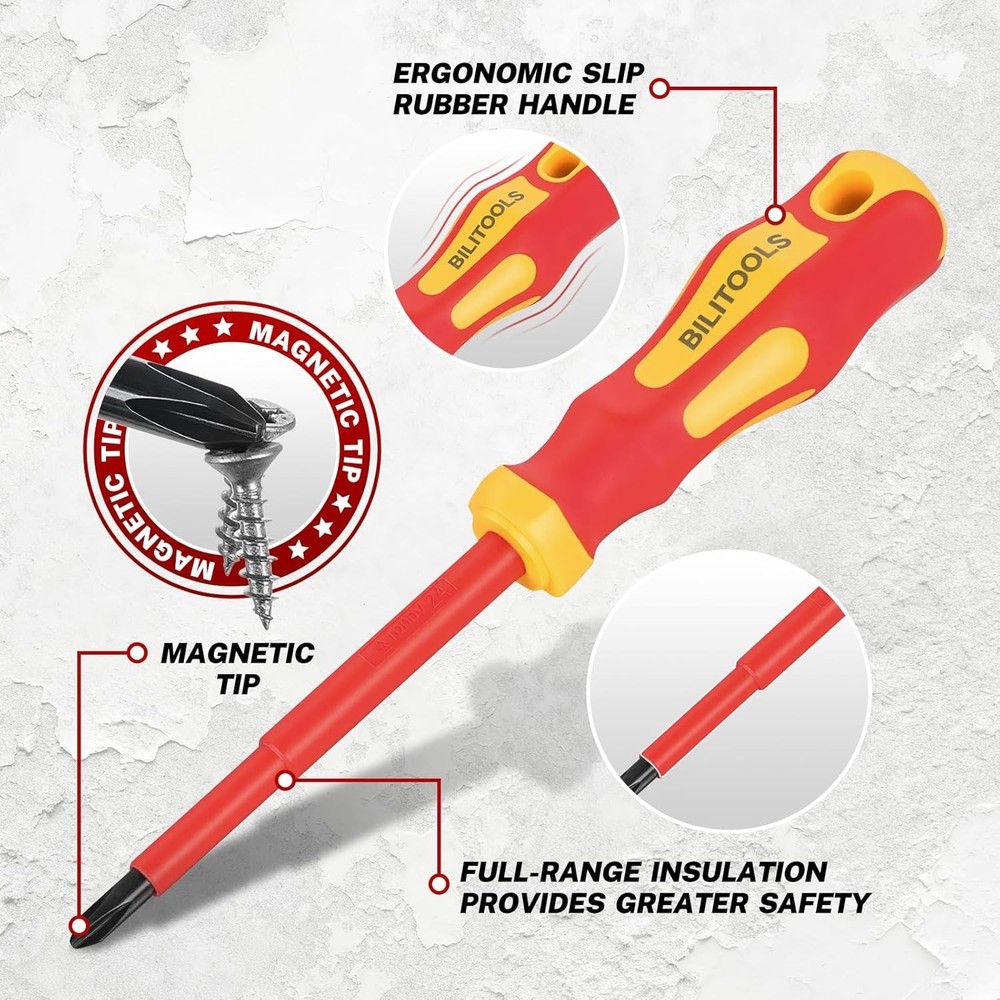 Insulated Screwdriver Set, VDE Electrician Tools