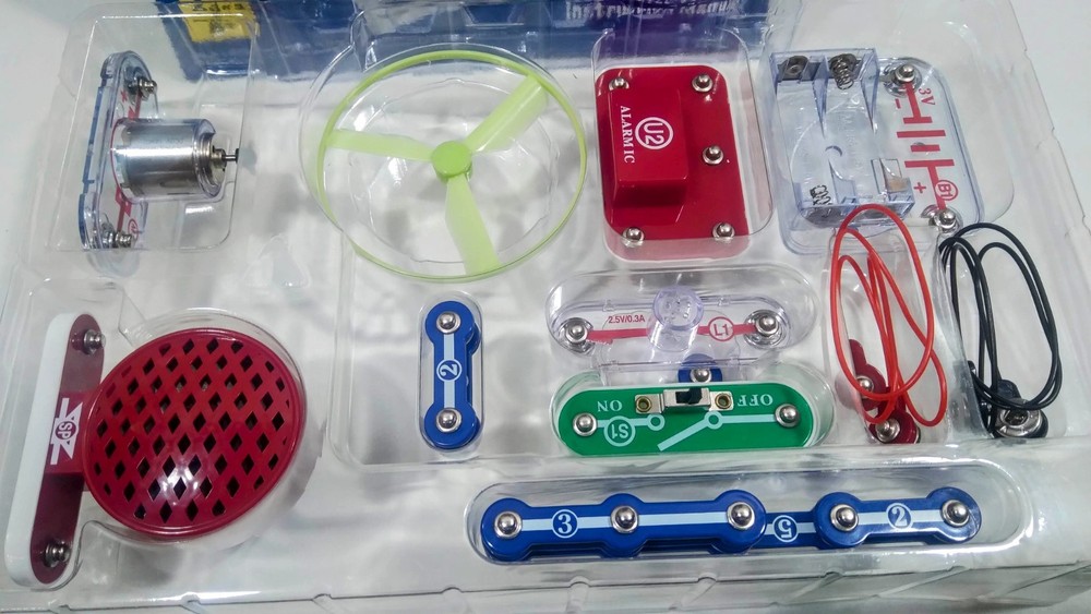 🔥EDU-TOYS Circuit Maker 40 Basic Electronics Discovery Kit with new Batteries