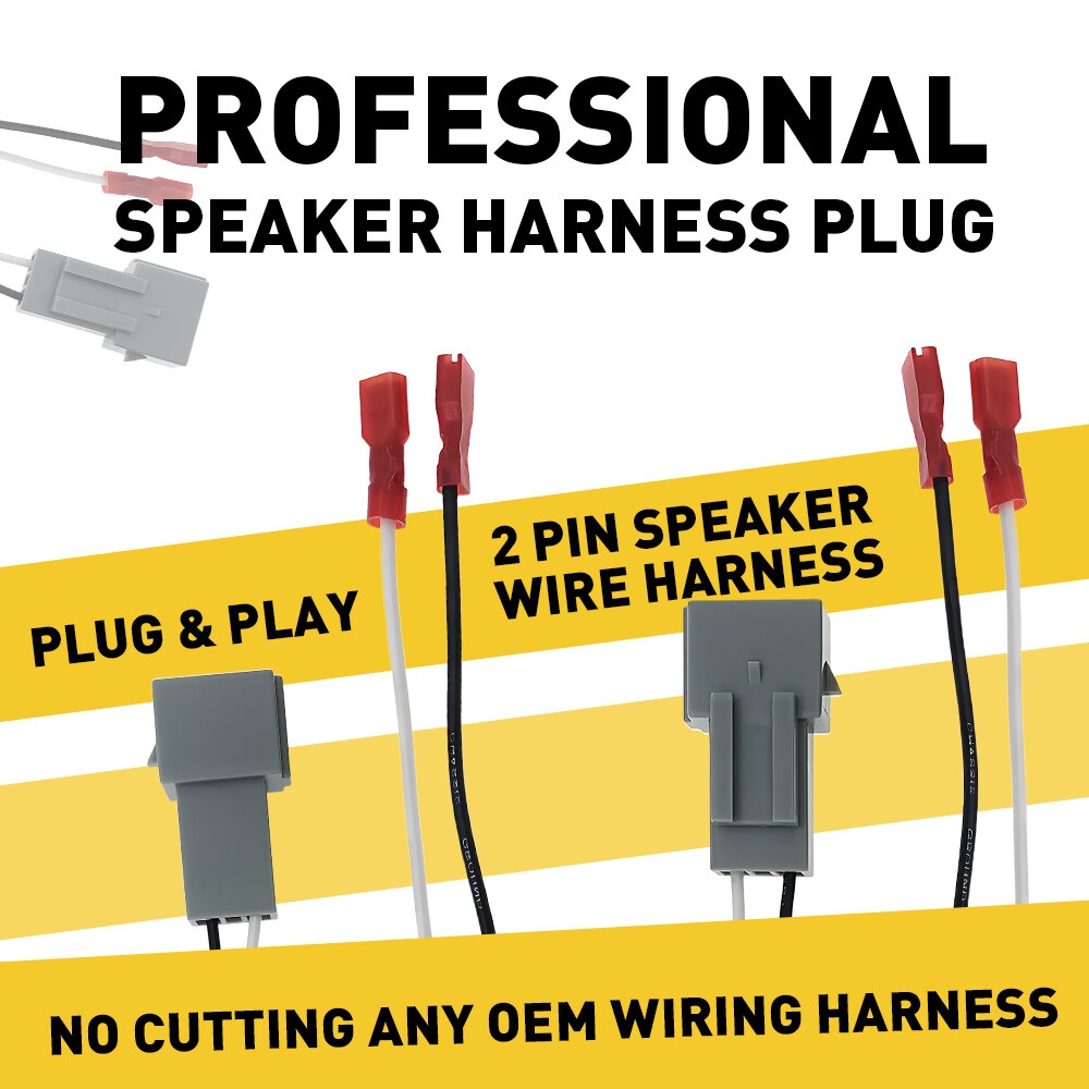 Car 4PCS 72-5512 Stereo Speaker Harness Connector Adapter For Ford Mustang 94-04