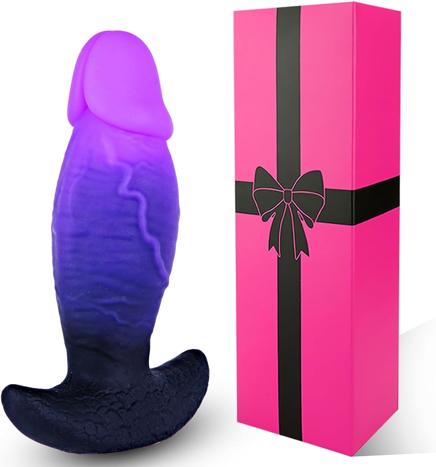 7 Inch Realistic Large Thick Butt Plug Anal Trainer, 6" Silicone Girthy Fantasy
