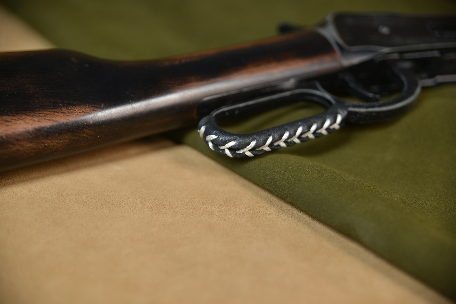 Handmade Leather Gun Lever Wrap Protector for Lever Action Shotgun and Rifle