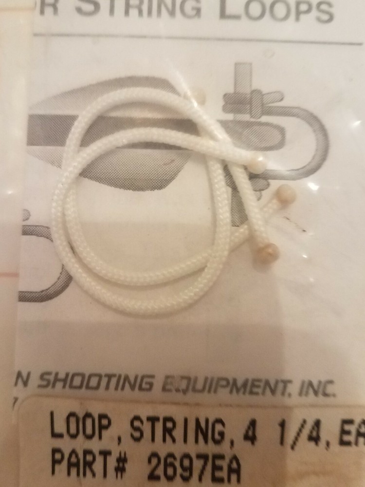 NEW PSE Precision Shooting Bow 2697PSE String Loop 4-1/4" White