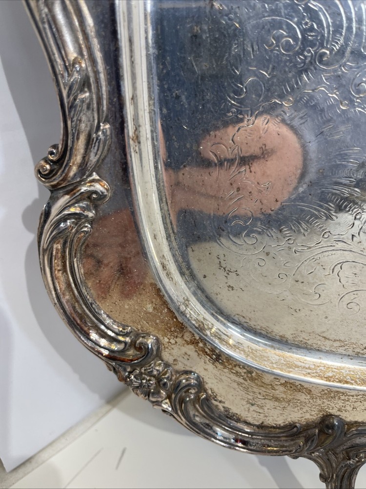 Vintage guildcraft silversmiths serving tray