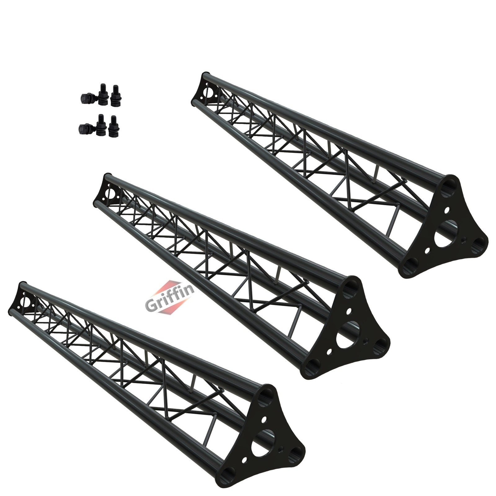 3-PACK Stage Mount Triangle Truss Extension by GRIFFIN | 5Ft DJ Stage Lights