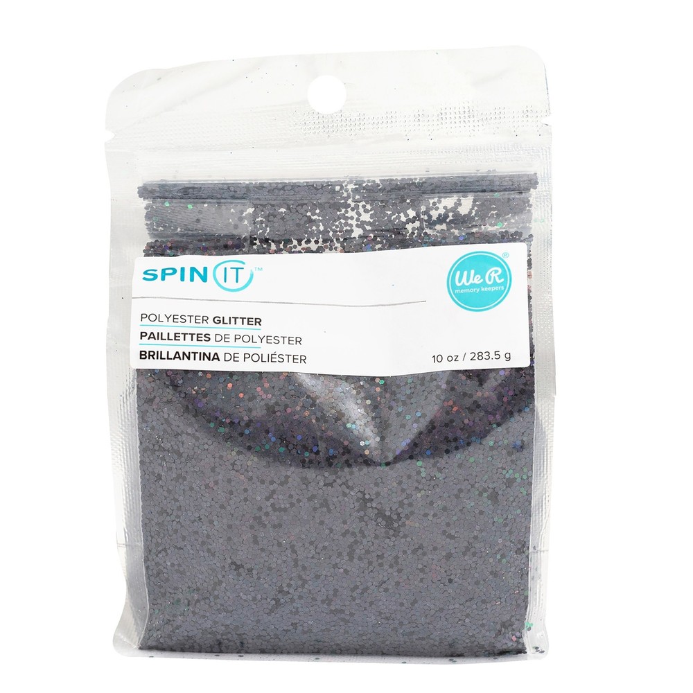 We R Spin It Chunky Glitter 10oz-Black