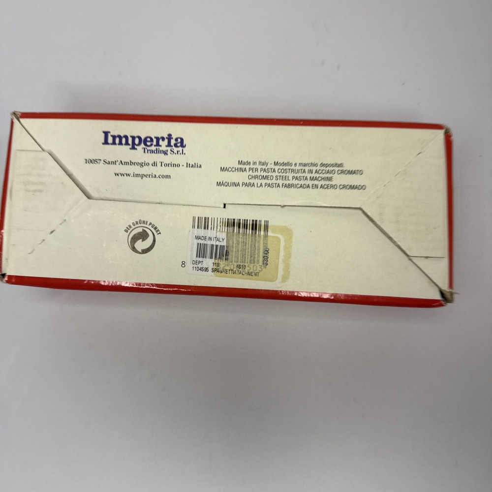 IMPERIA Simplex Pasta Maker Machine Attachment Spaghetti