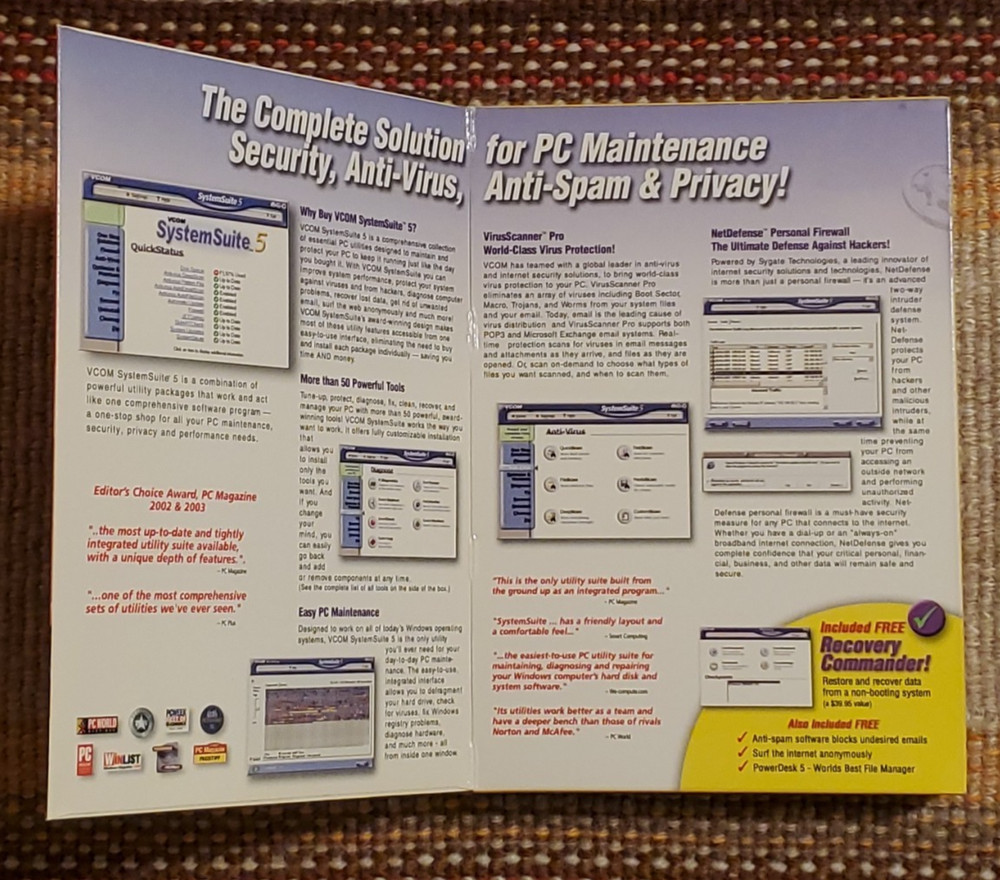 VCOM System Suite 5 Version 5.0.0.6 2003 CD-ROM with Box