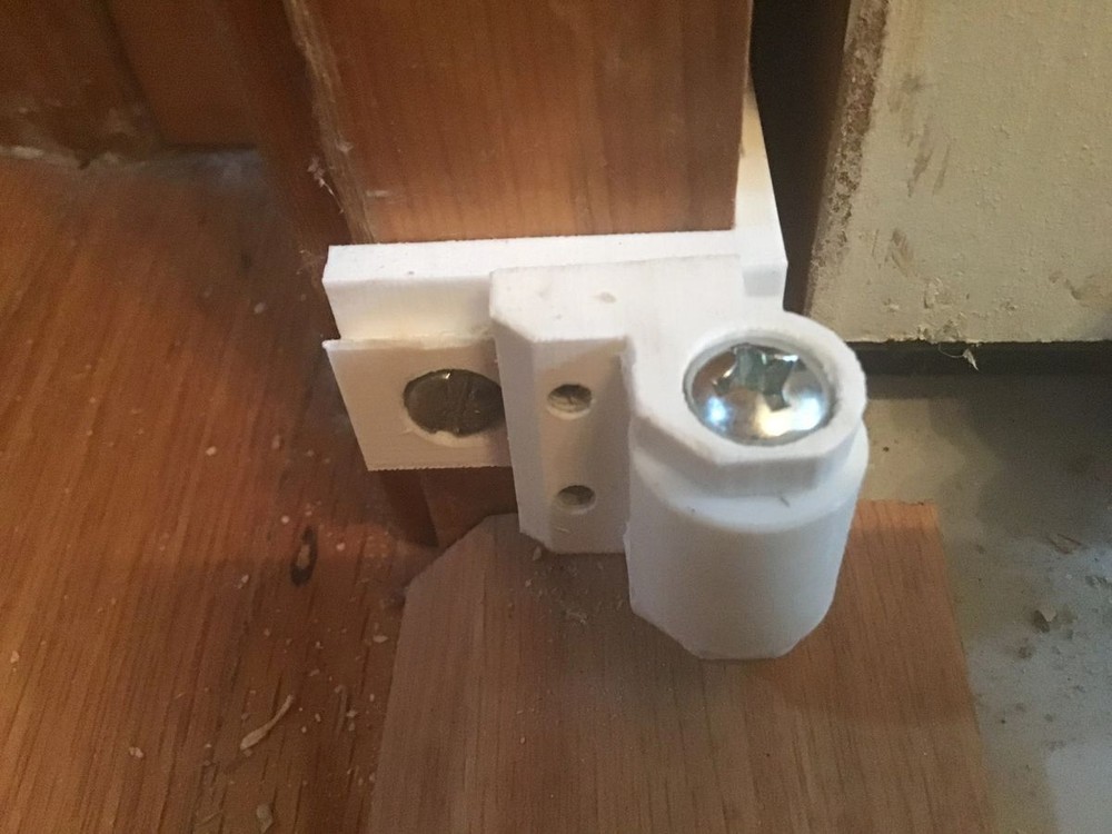 The Adjustable Pocket Door Guide (Brown)