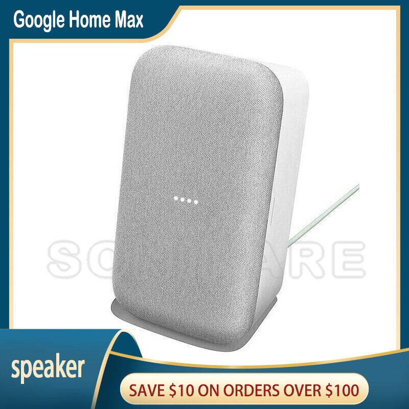 Google Home Max Smart Assistant Speaker Bluetooth Chalk/Charcoal No Base
