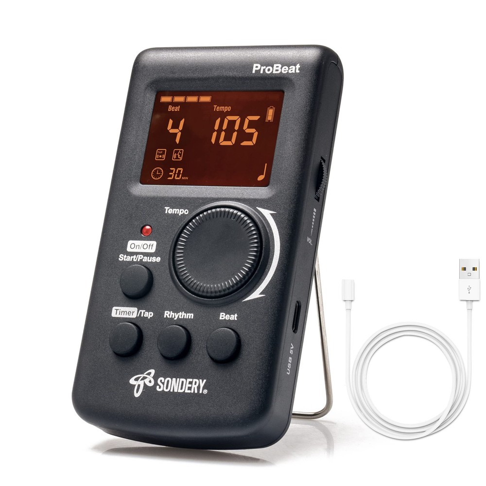 Digital Metronome with Vocal Counting & Timer for Piano, Guitar, Drum & More