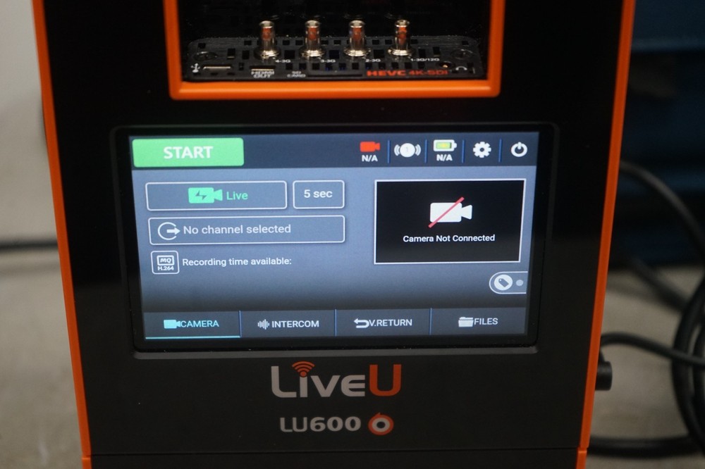 ^ LiveU LU600 Livestreaming Encoder W/ HEVC 4K-SDI Module #X5363