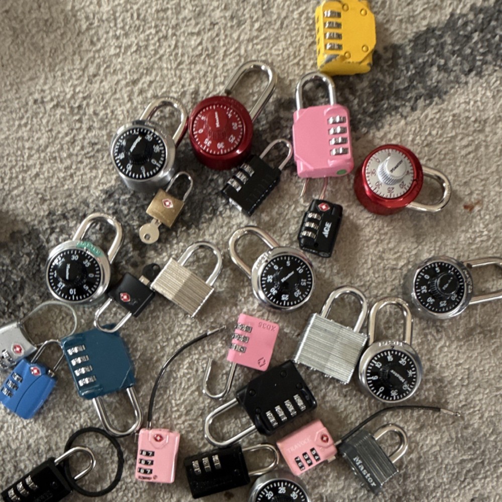 ACE TRAVOCE Combination Padlocks X903 Resettable & Non-Resettable Assorted Types