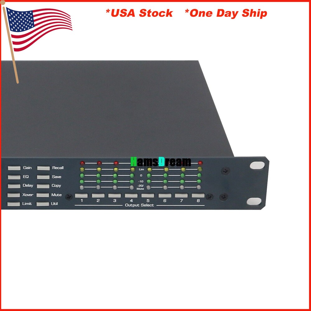 4.8SP 110V Digital DSP Audio Processor Original Software 4 Input 8 Output #USA