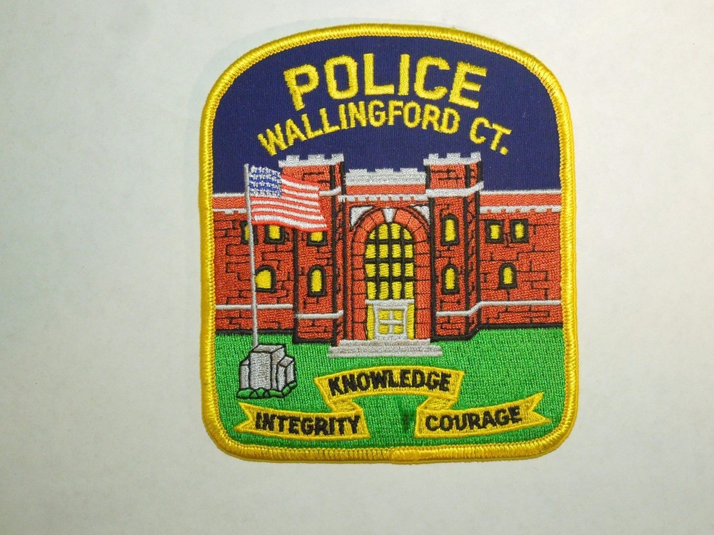 Vintage Wallingford Connecticut CT Knowledge Integrity Embroidered Iron On Patch
