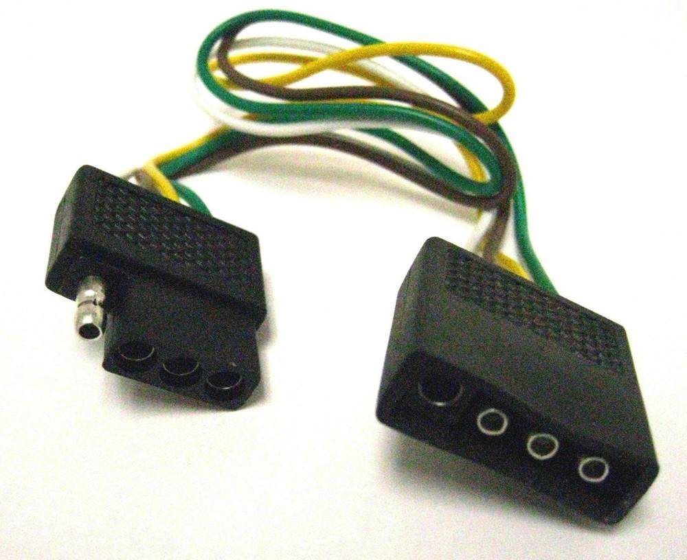 Vulcan Trailer Wire Connector Hook – Up 4-Way Flat Shrouded Moisture Proof
