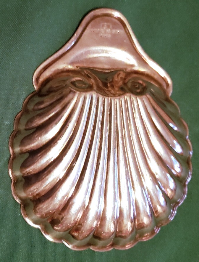 Vintage 5" Silver Plated Scallop Shell Dish England