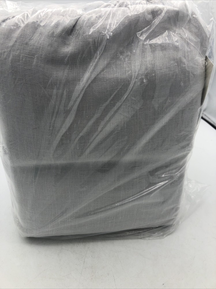 Casaluna Queen 100% Washed Hemp Solid Sheet Set Gray