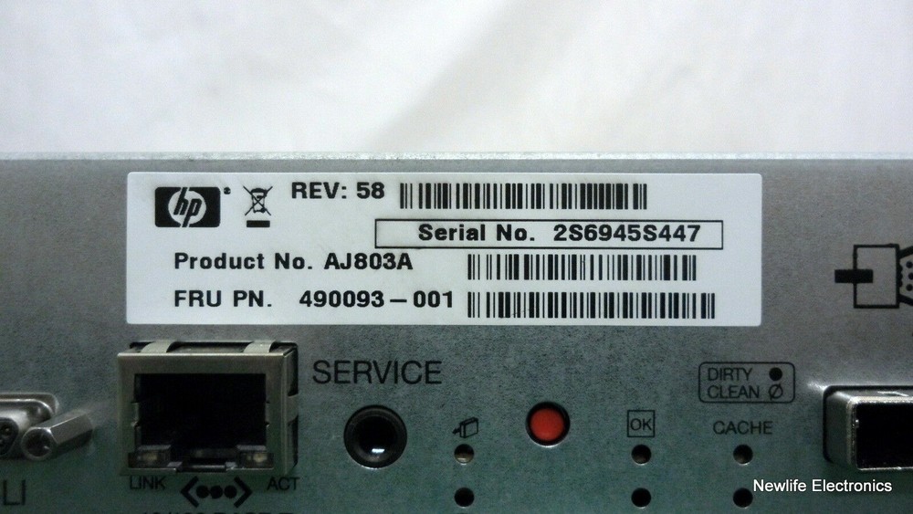 HP AJ800A MSA2324I Modular Dual Controller