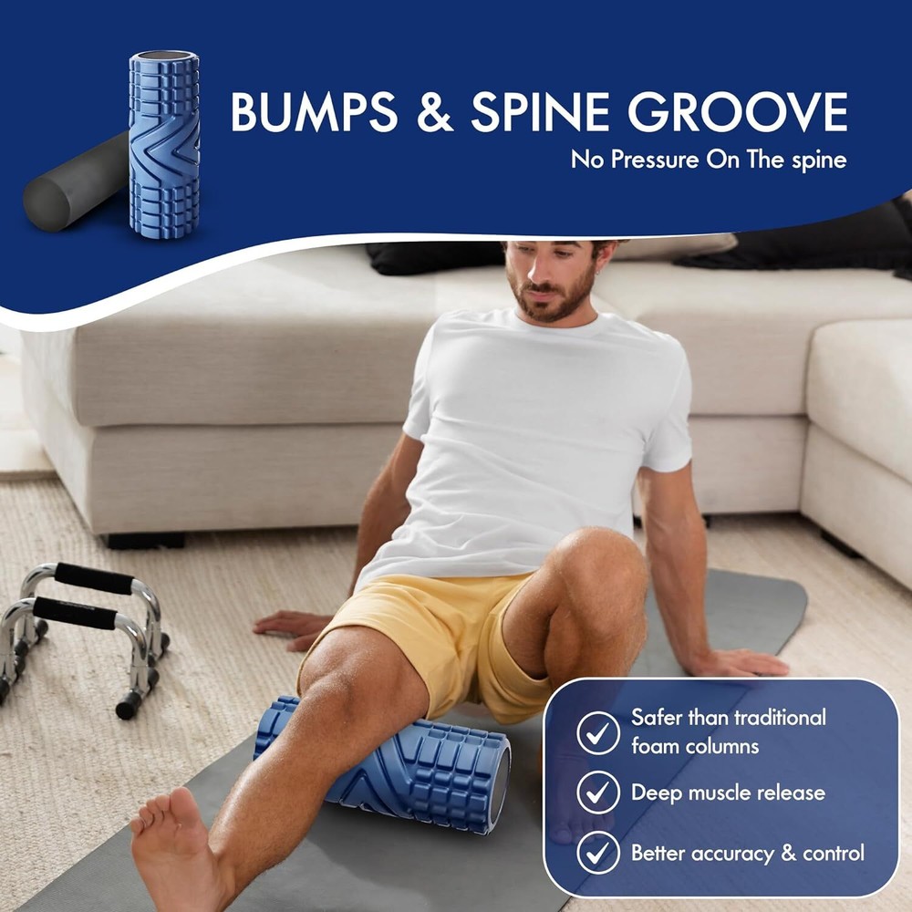 IRoller 2 in 1 Textured Deep Massage Foam Roller