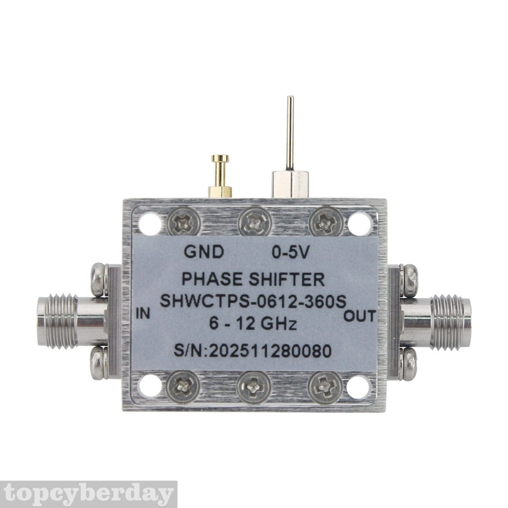 6000-12000MHz 0-600 Degree RF Electrically Controlled Analog Phase Shifter