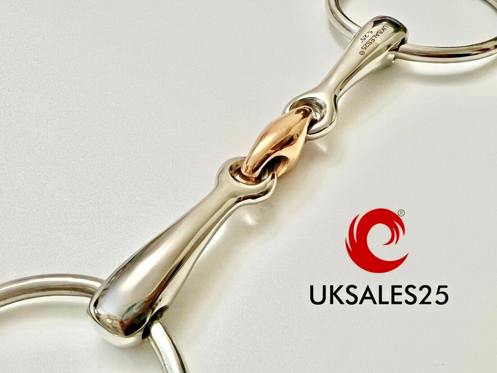 Loose Ring Stainless Steel Snaffle Bit with Copper lozenge *SAME DAY DISPATCH*