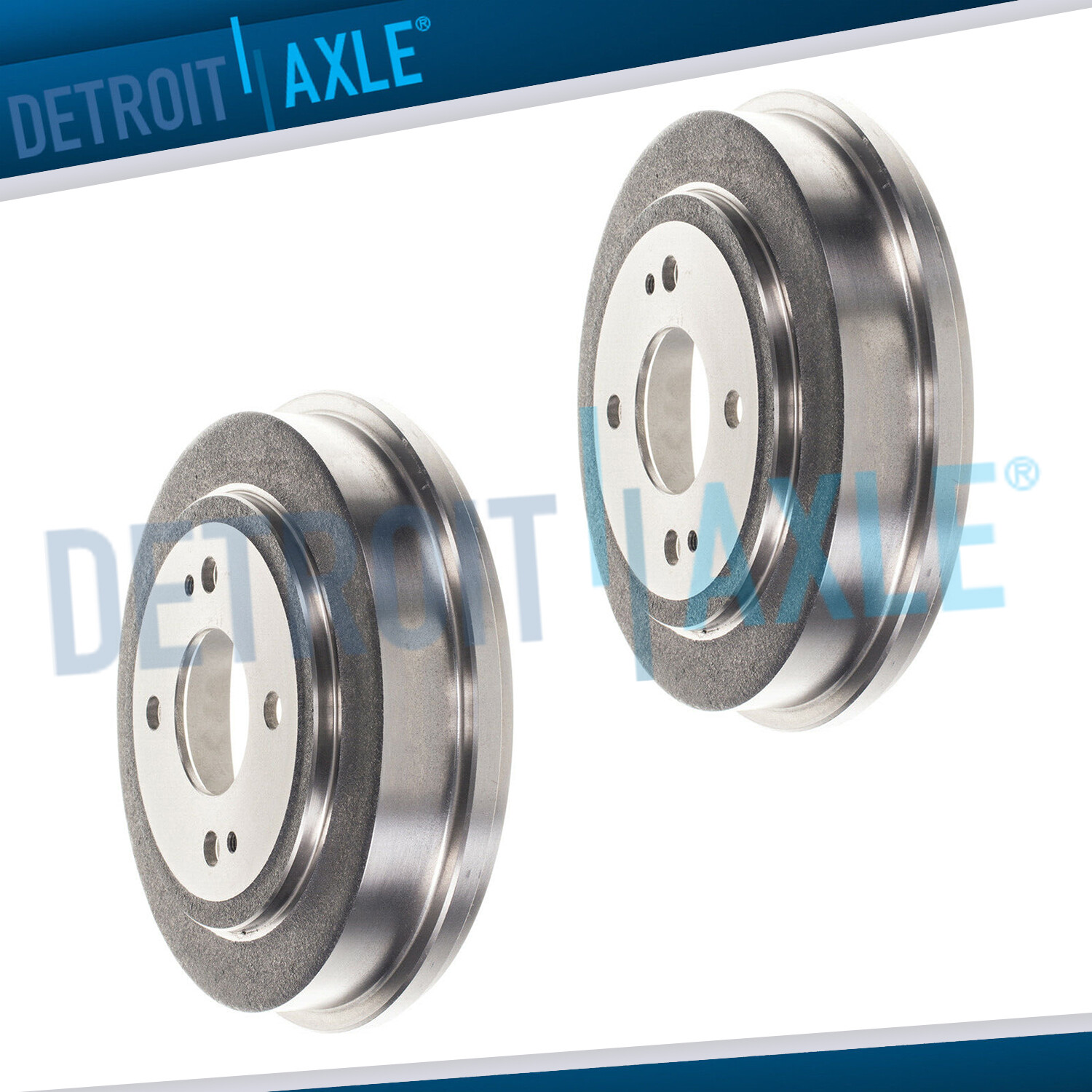 Rear Disc Brake Drums for EL Honda Accord Civic w/ 9.45 inch (240mm) Front Rotor