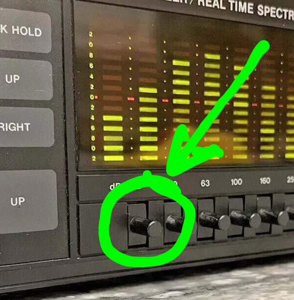 Frequency Up/Down Adjustment Switch BUTTON KNOB Part ~ BSR 4000XR EQ Equalizer