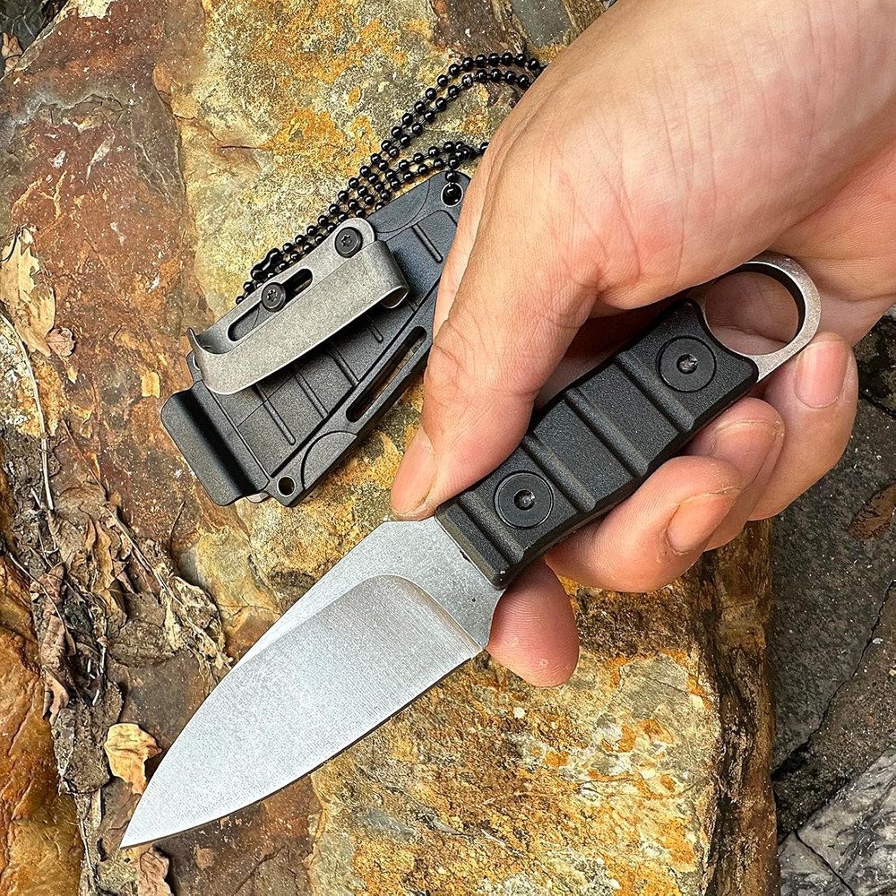 Lightweight Fruit Knife Survival Fixed Blade Knife, Full Tang Tactical Fixed Bla