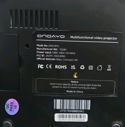 Onoayo ONO3Pro Multifunction Video Player with Remote