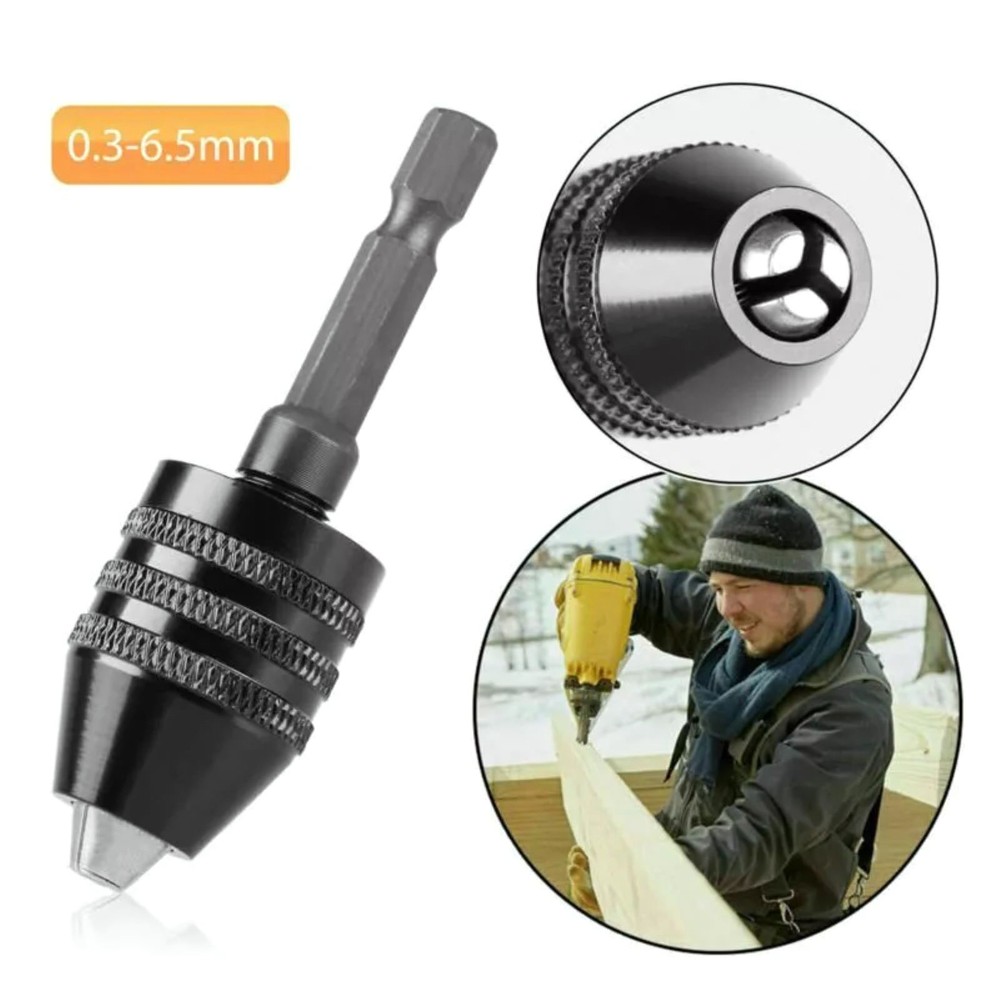 4Pcs 1:4-inch hex shank Versatile Conversion Drill chuck suitable for drills