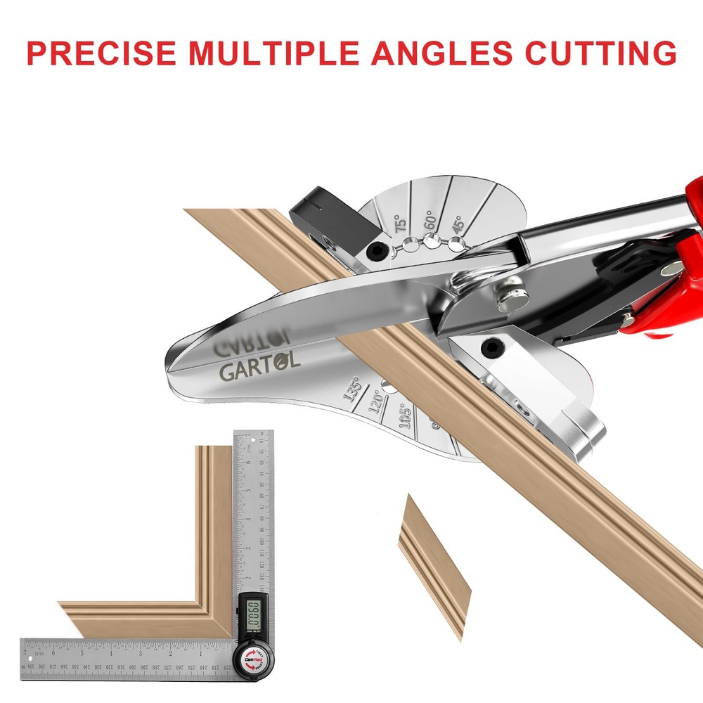GARTOL Ratchet Miter Shears for Angular Cutting Molding Large, Hd-3106 Us