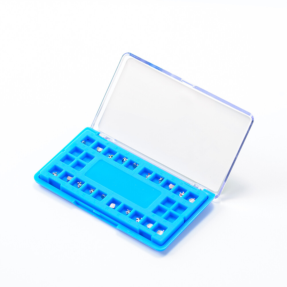 EASYINSMILE Dental Orthodontic Brackets Mini Metal Braces Roth/MBT 022 hook 345