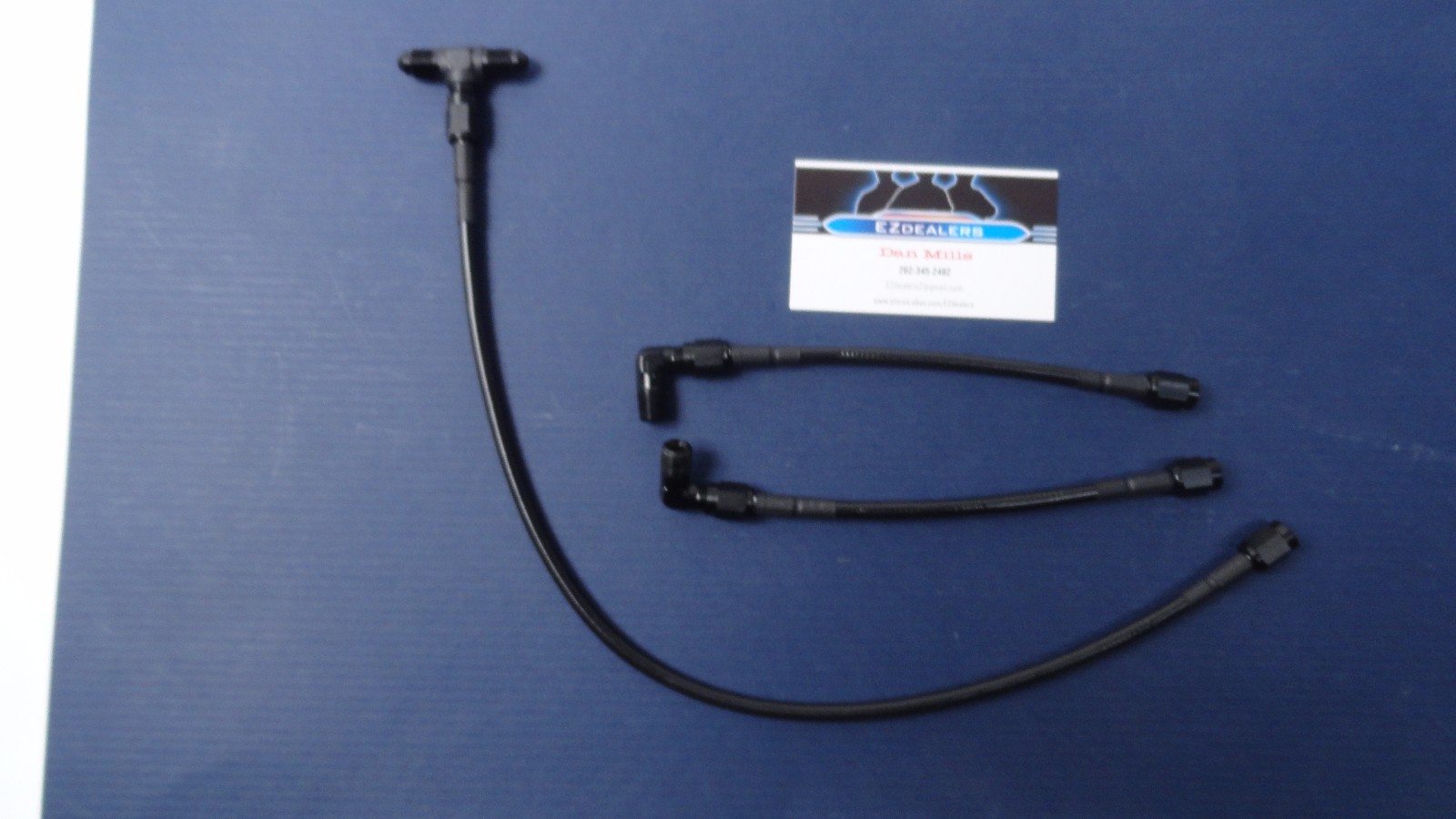 Sprint Car Inboard Brake line kit Whip Kit -2 AN with -3AN ends Black cover