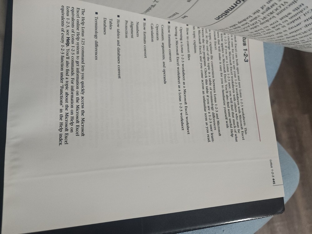 80's Vintage Retro Microsoft Excel Reference Guide Binder