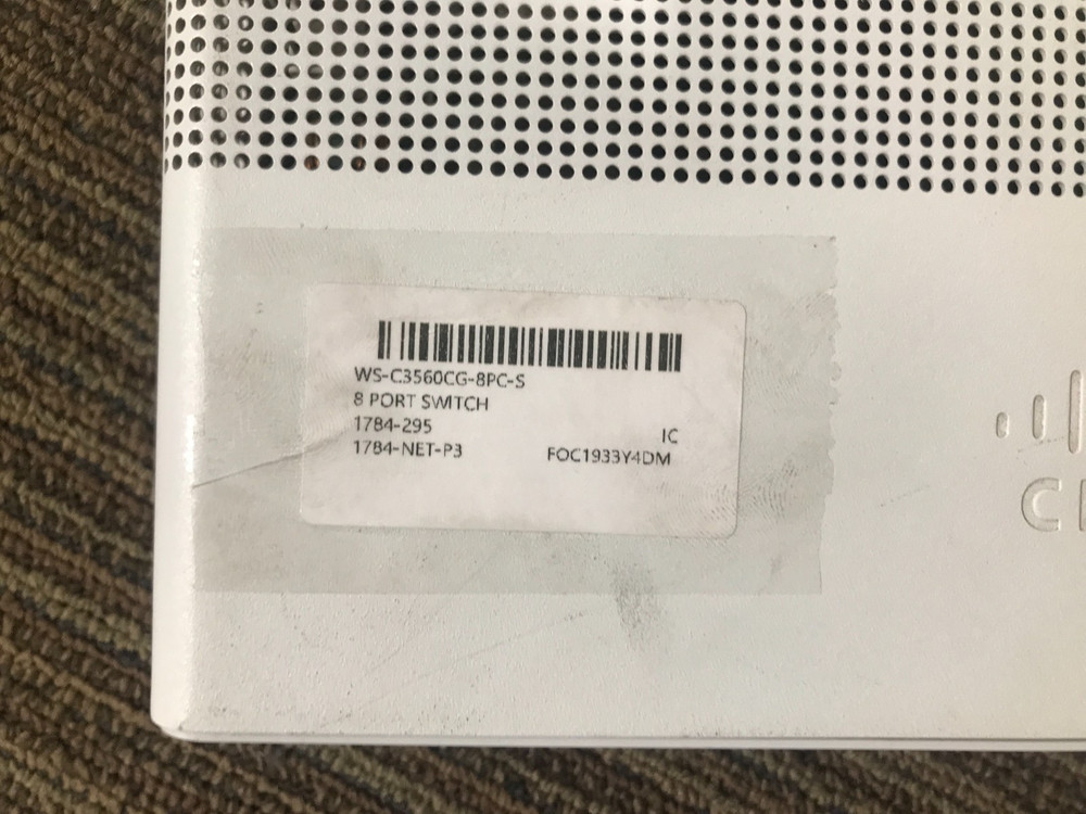 Cisco Catalyst 3560 Compact Network Switch (WS-C3560CG-8PC-S)