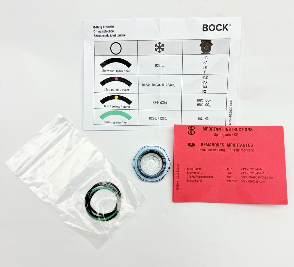 097B08552 BOCK, Connector, Sight Glass, 08552