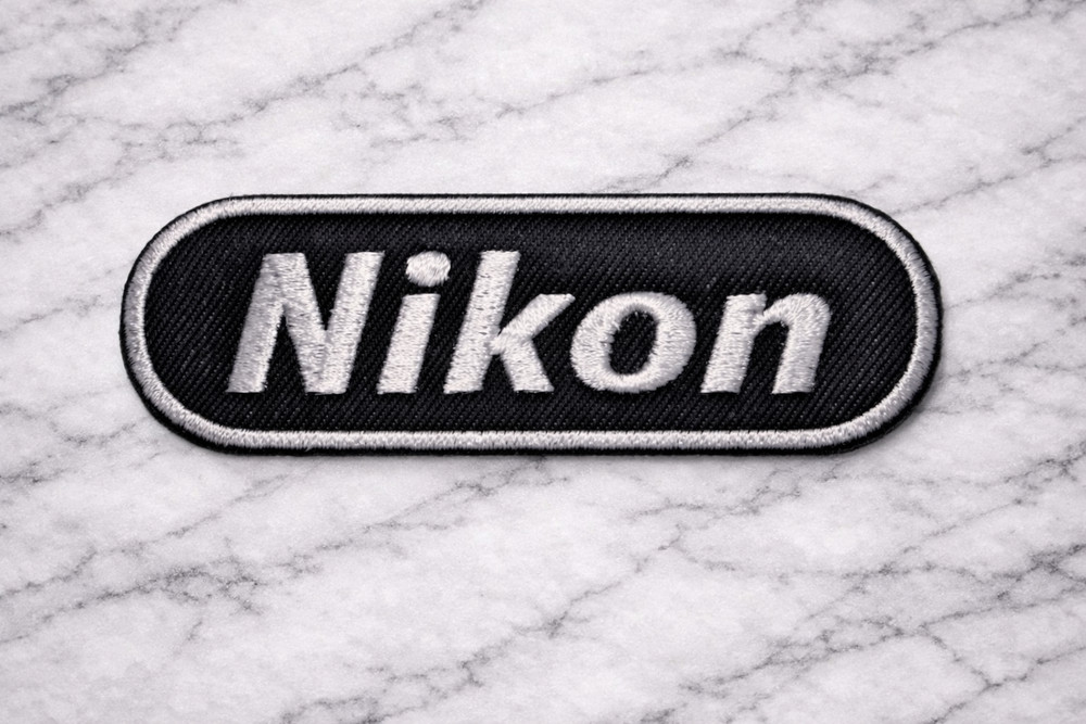 NIKON CAMERA  Embroidered Iron/Sew On Patch 4"X1.5"