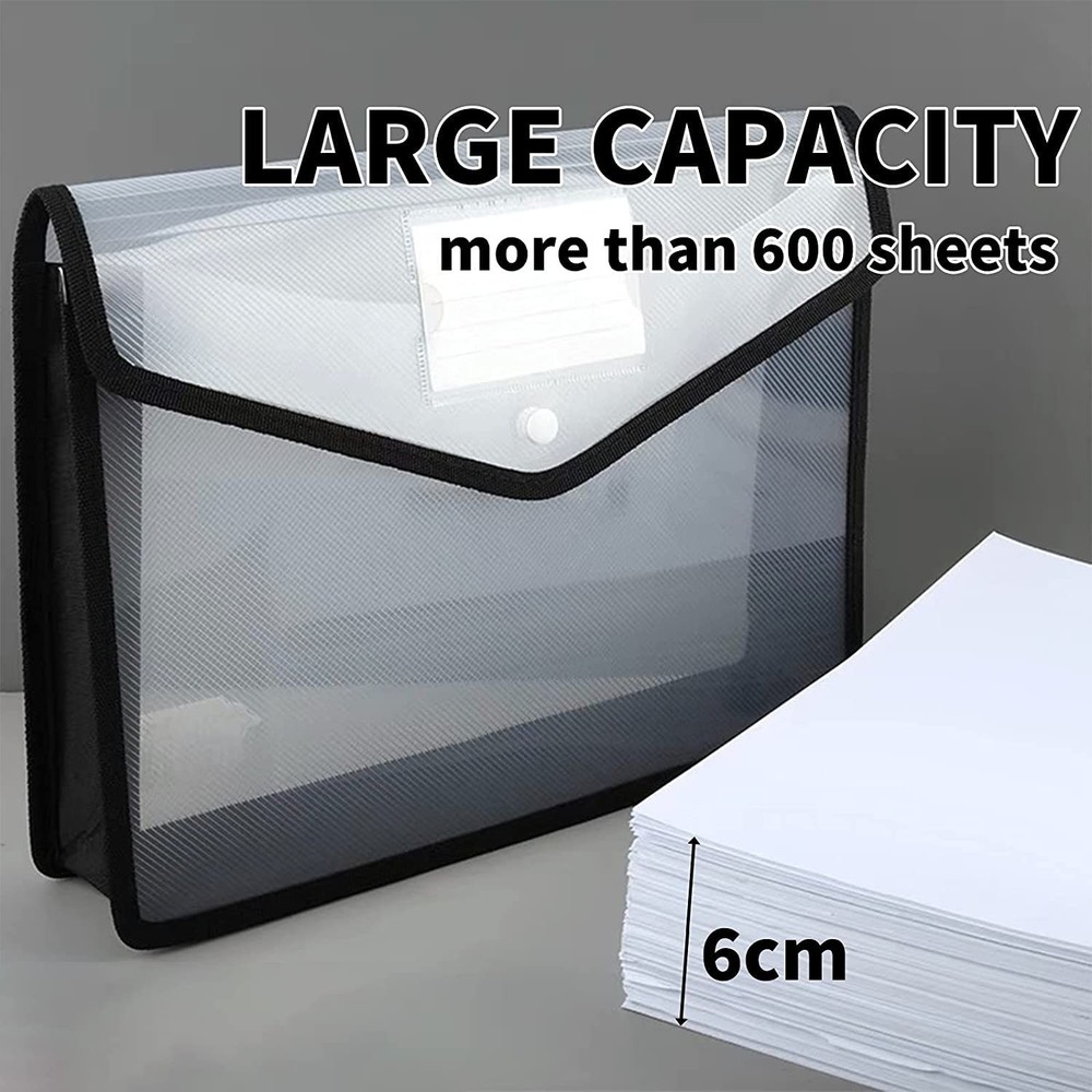 YoeeJob Plastic File Folders Legal Size Expandable Document Folder with Snap ...