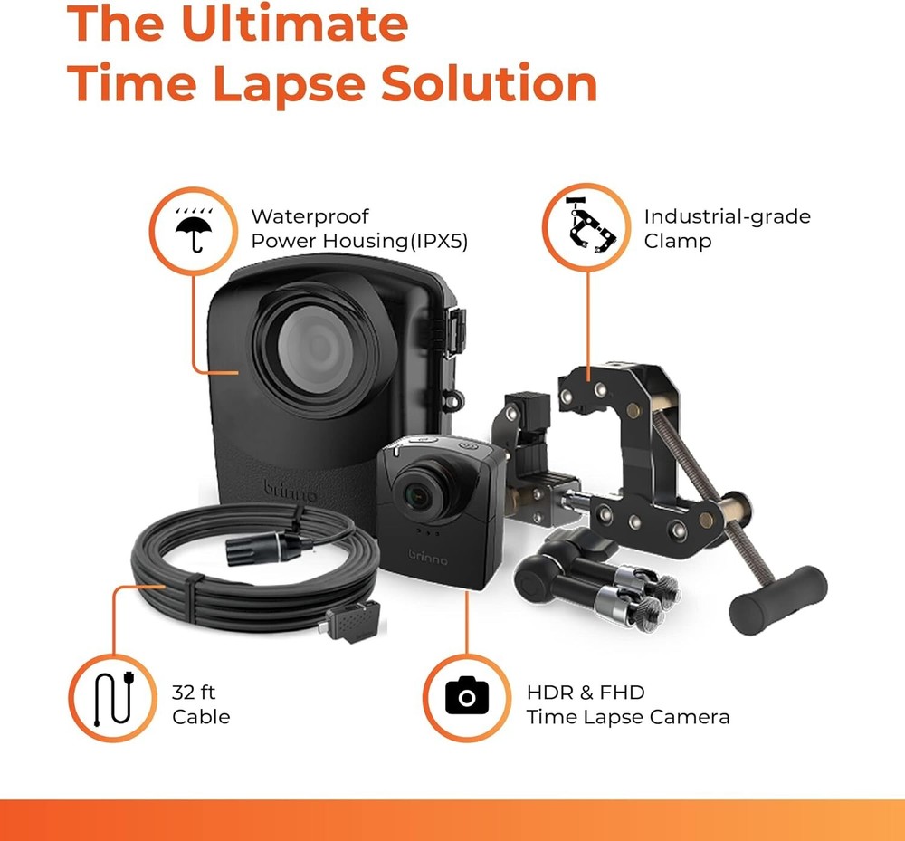 Brinno BCC2000 Plus + ASP1000-P Construction Camera Bundle