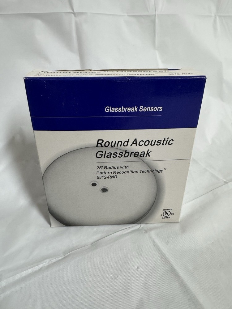 Interlogix 5812-RND Security, Round Acoustic Glass Break Sensor/Detector