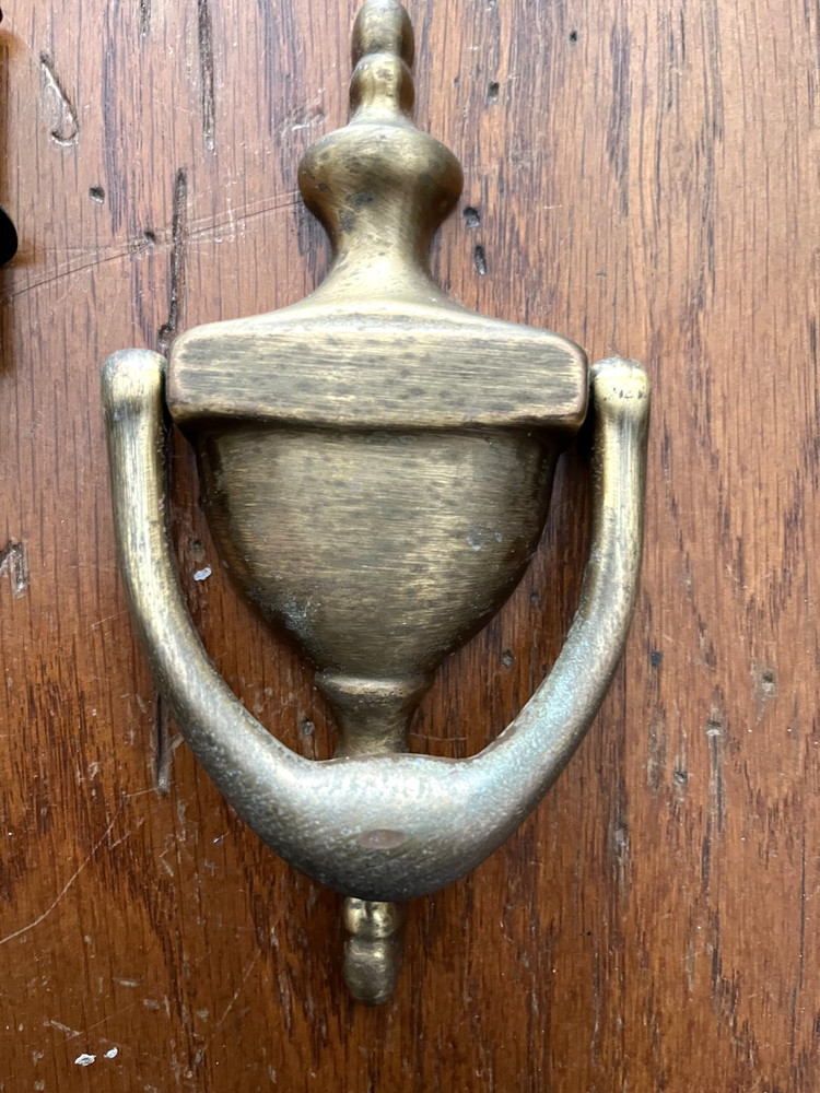 Vintage Solid Brass Door Knocker-Classic Style 6" long 3" wide