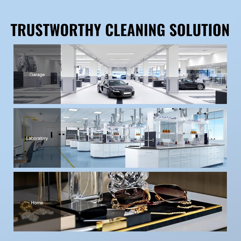 Ultrasonic Cleaning Machine with Digital Timer & Heater Professional 6L