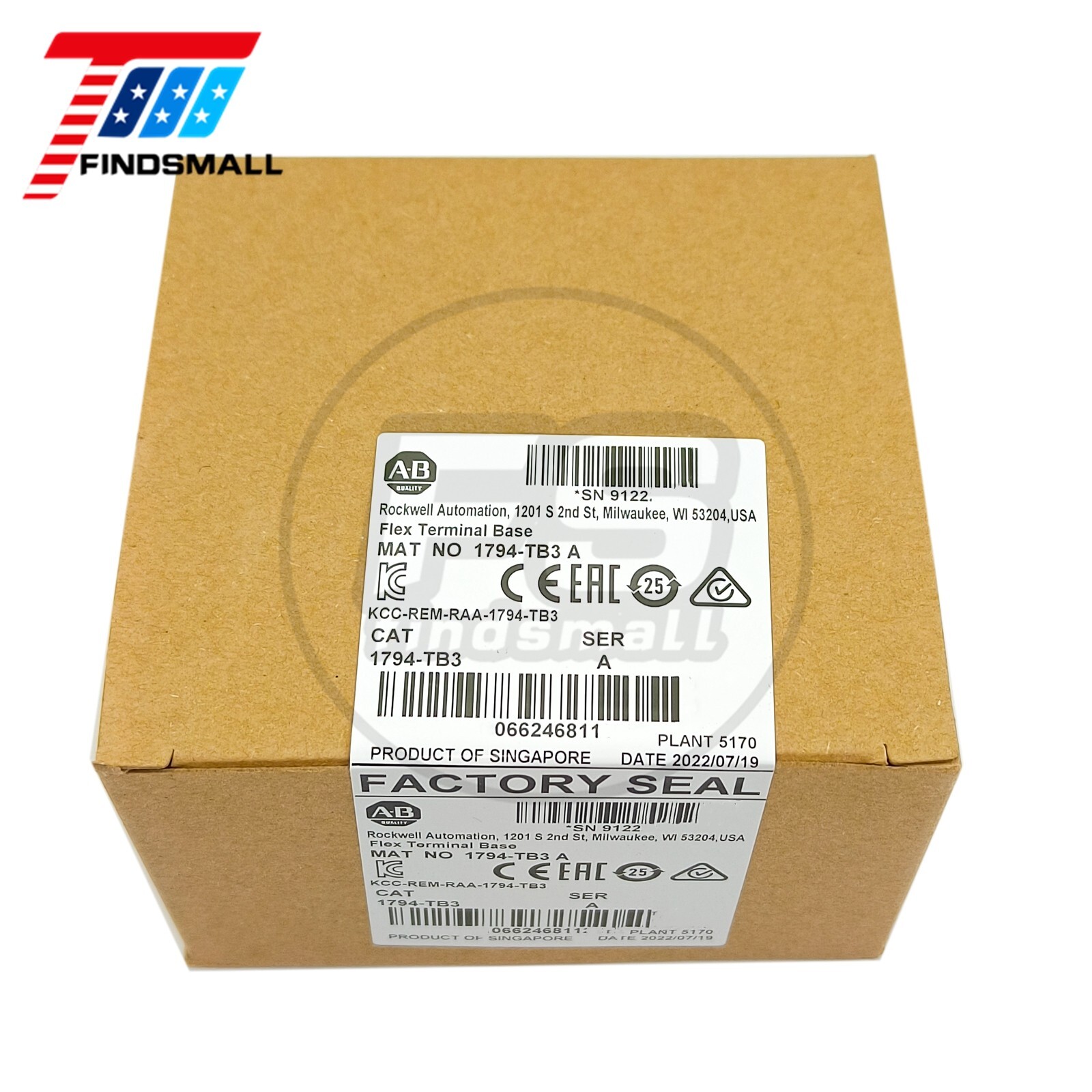 2024 New Sealed Allen Bradley 1794-TB3 Flex Terminal Base Module 1794TB3 US