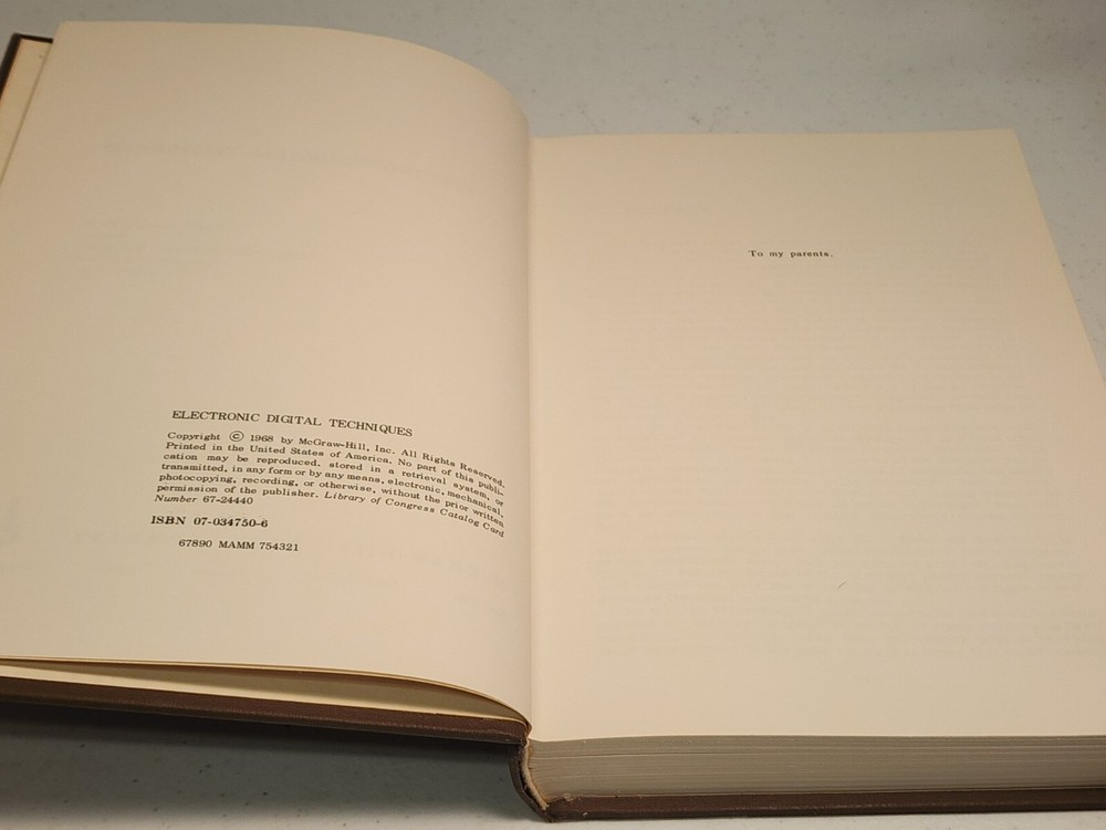 ELECTRONIC DIGITAL TECHNIQUES Paul M Kintner 1968 Hardcover