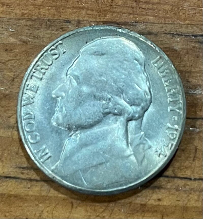 1954-S Jefferson Nickel