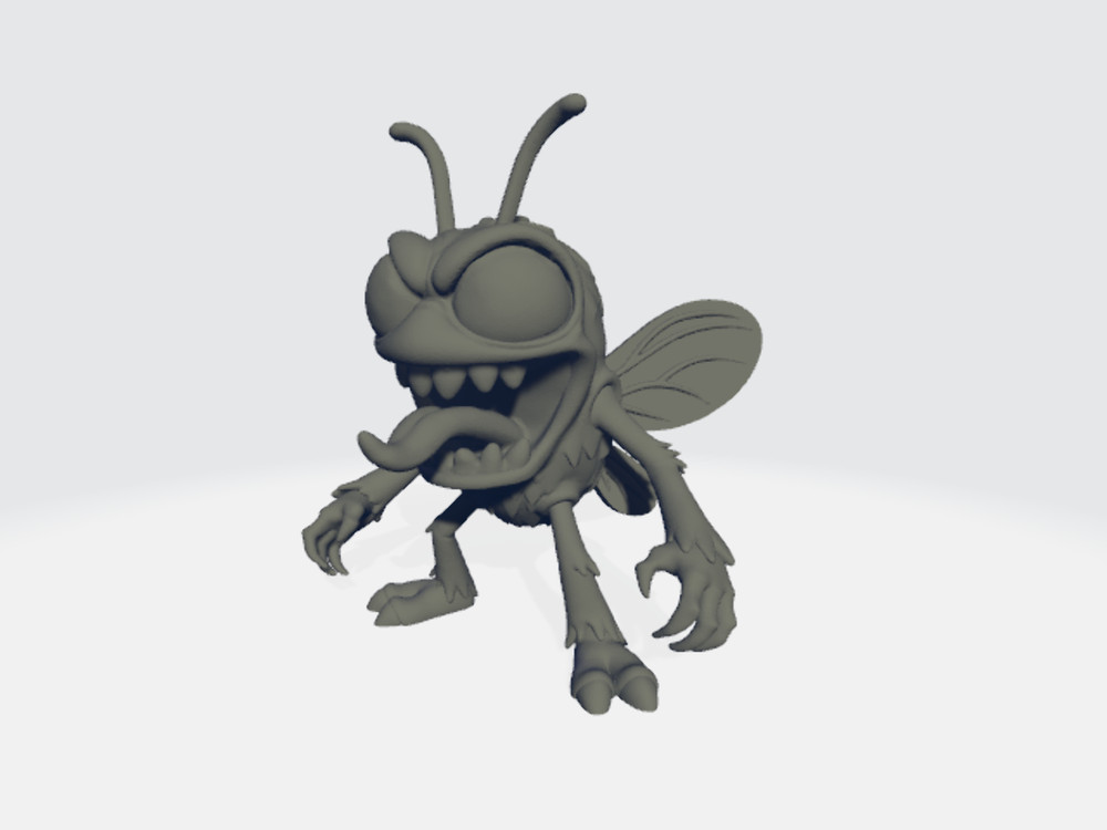 Chibi Flyman - Fly Monster - Bug Monster